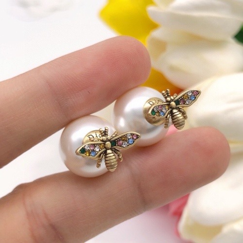 Replica Christian Dior Earrings For Women #1252990 $27.00 USD for Wholesale