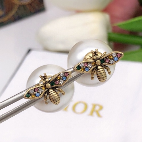 Replica Christian Dior Earrings For Women #1252990 $27.00 USD for Wholesale