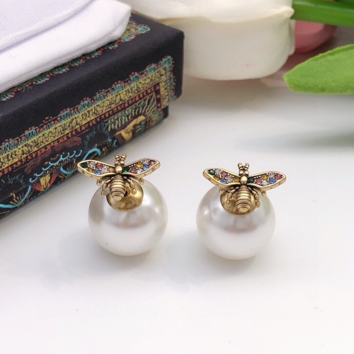 Replica Christian Dior Earrings For Women #1252990 $27.00 USD for Wholesale