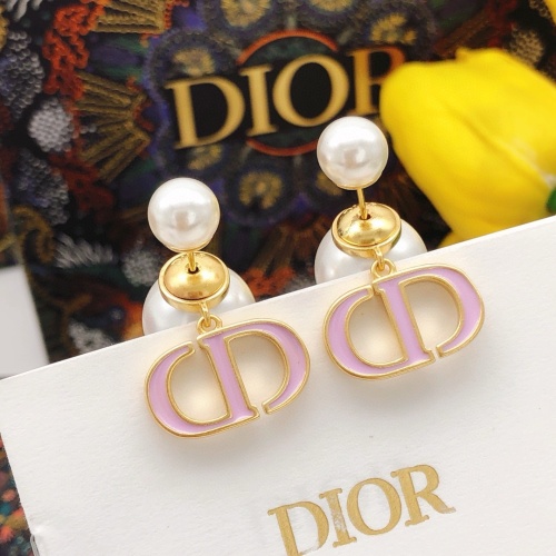 Replica Christian Dior Earrings For Women #1252993 $27.00 USD for Wholesale