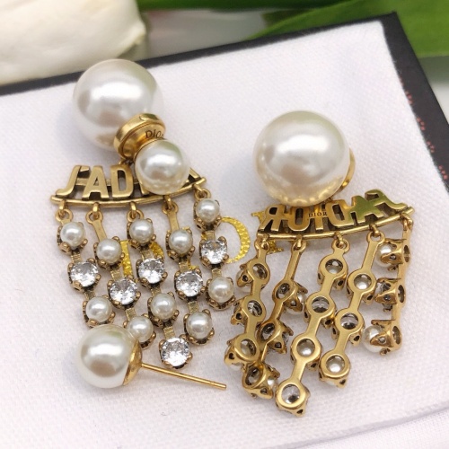 Replica Christian Dior Earrings For Women #1252995 $27.00 USD for Wholesale