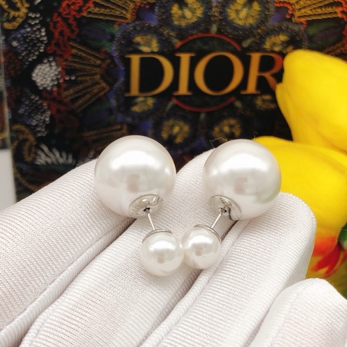 Replica Christian Dior Earrings For Women #1252999 $25.00 USD for Wholesale