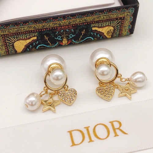 Replica Christian Dior Earrings For Women #1253004 $27.00 USD for Wholesale