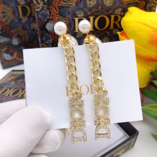 Replica Christian Dior Earrings For Women #1253005 $27.00 USD for Wholesale