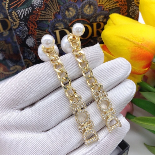 Replica Christian Dior Earrings For Women #1253005 $27.00 USD for Wholesale