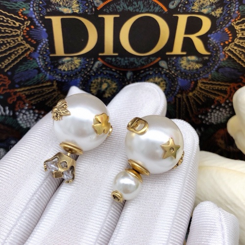 Replica Christian Dior Earrings For Women #1253007 $27.00 USD for Wholesale