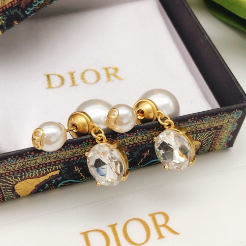 Replica Christian Dior Earrings For Women #1253008 $27.00 USD for Wholesale