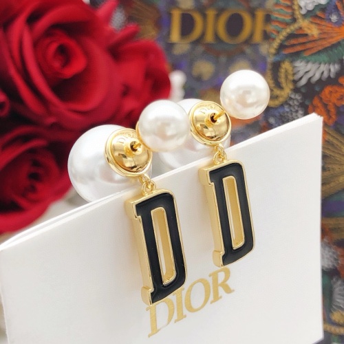 Replica Christian Dior Earrings For Women #1253012 $27.00 USD for Wholesale