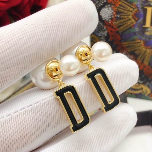 Replica Christian Dior Earrings For Women #1253012 $27.00 USD for Wholesale