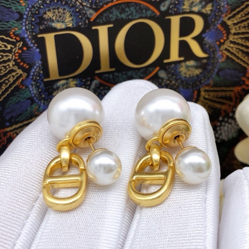 Replica Christian Dior Earrings For Women #1253013 $27.00 USD for Wholesale