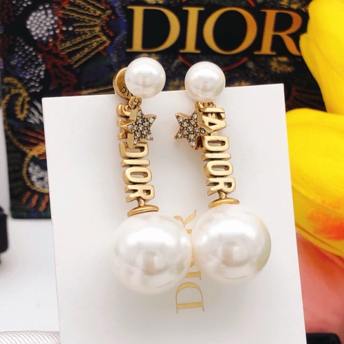 Replica Christian Dior Earrings For Women #1253015 $27.00 USD for Wholesale