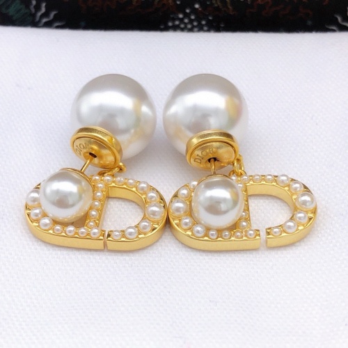 Replica Christian Dior Earrings For Women #1253016 $27.00 USD for Wholesale