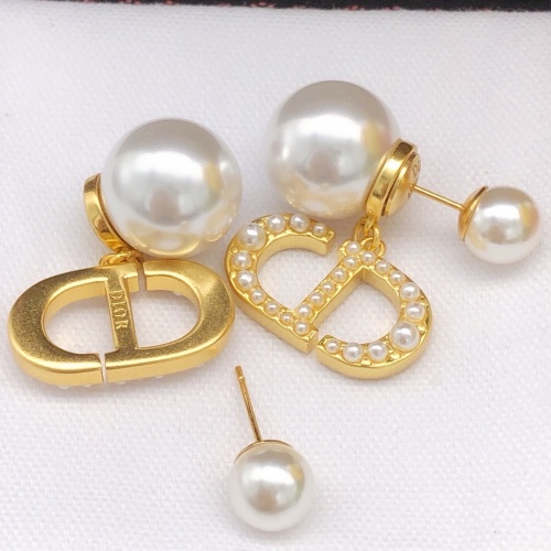 Replica Christian Dior Earrings For Women #1253016 $27.00 USD for Wholesale