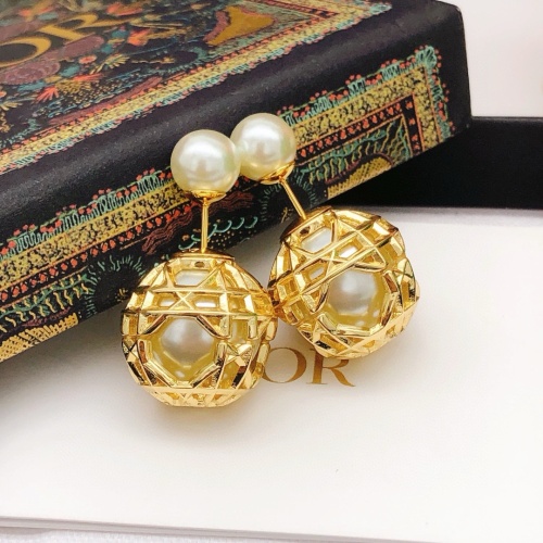 Replica Christian Dior Earrings For Women #1253017 $29.00 USD for Wholesale