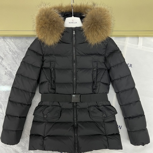 Moncler Down Feather Coat Long Sleeved For Women #1253041 $202.00 USD, Wholesale Replica Moncler Down Feather Coat