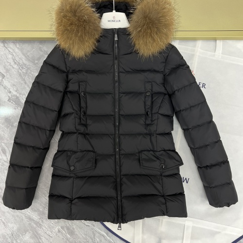 Replica Moncler Down Feather Coat Long Sleeved For Women #1253041 $202.00 USD for Wholesale