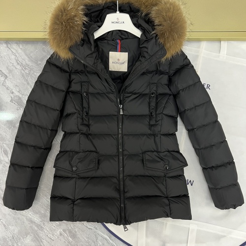 Replica Moncler Down Feather Coat Long Sleeved For Women #1253041 $202.00 USD for Wholesale