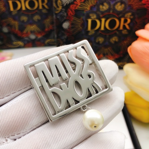 Replica Christian Dior Brooches For Women #1253092 $29.00 USD for Wholesale