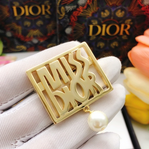 Replica Christian Dior Brooches For Women #1253093 $29.00 USD for Wholesale