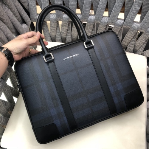 Replica Burberry AAA Man Handbags #1253102 $130.00 USD for Wholesale