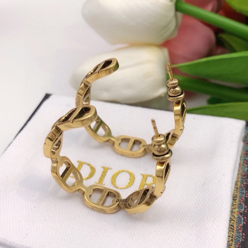 Replica Christian Dior Earrings For Women #1253105 $27.00 USD for Wholesale