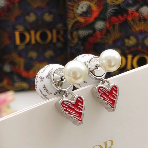 Replica Christian Dior Earrings For Women #1253137 $29.00 USD for Wholesale