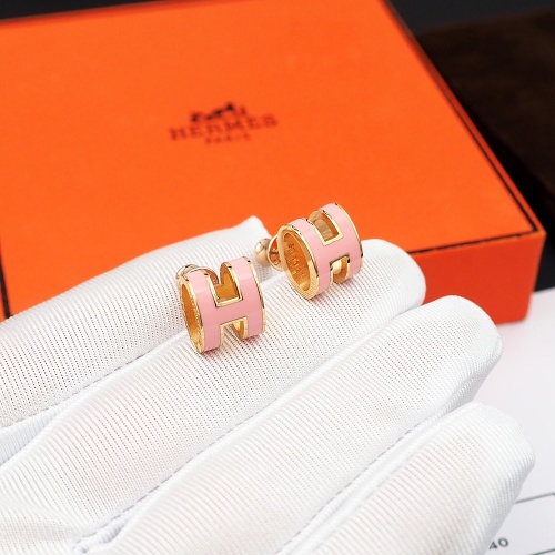 Replica Hermes Earrings For Women #1253148 $27.00 USD for Wholesale