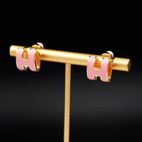 Replica Hermes Earrings For Women #1253148 $27.00 USD for Wholesale