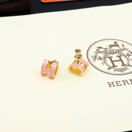 Replica Hermes Earrings For Women #1253152 $27.00 USD for Wholesale