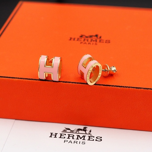 Replica Hermes Earrings For Women #1253152 $27.00 USD for Wholesale