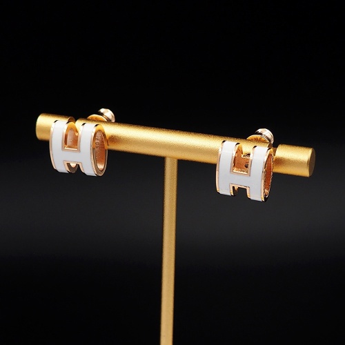 Replica Hermes Earrings For Women #1253156 $27.00 USD for Wholesale