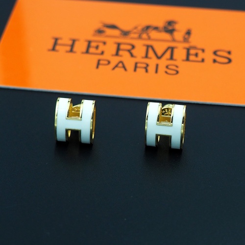 Replica Hermes Earrings For Women #1253158 $27.00 USD for Wholesale