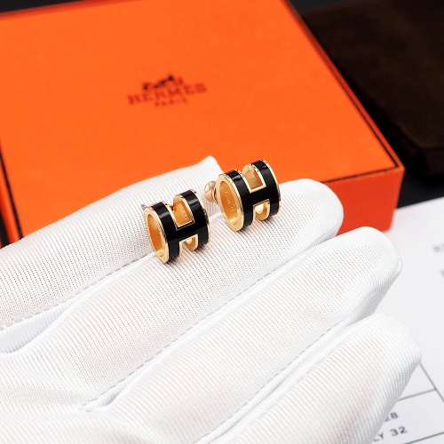 Replica Hermes Earrings For Women #1253161 $27.00 USD for Wholesale