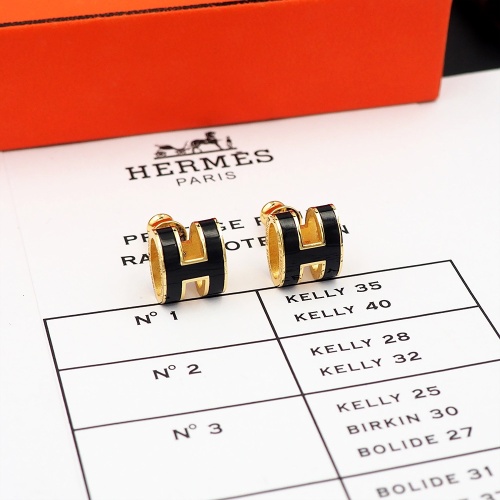 Replica Hermes Earrings For Women #1253163 $27.00 USD for Wholesale