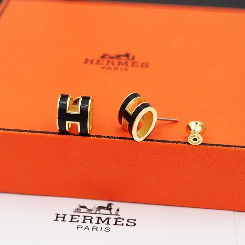 Replica Hermes Earrings For Women #1253163 $27.00 USD for Wholesale