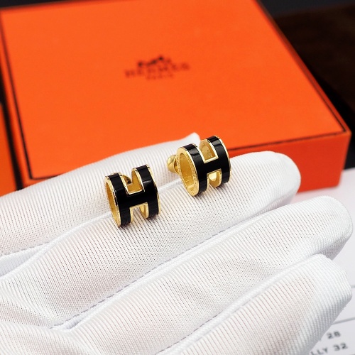 Replica Hermes Earrings For Women #1253163 $27.00 USD for Wholesale