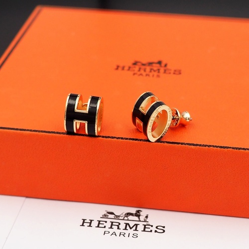 Replica Hermes Earrings For Women #1253163 $27.00 USD for Wholesale