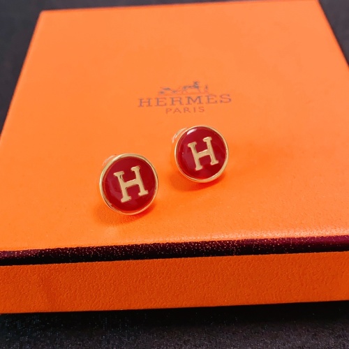 Replica Hermes Earrings For Women #1253165 $27.00 USD for Wholesale