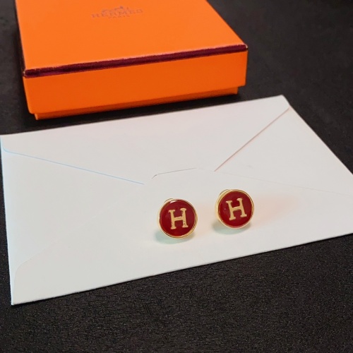 Replica Hermes Earrings For Women #1253165 $27.00 USD for Wholesale