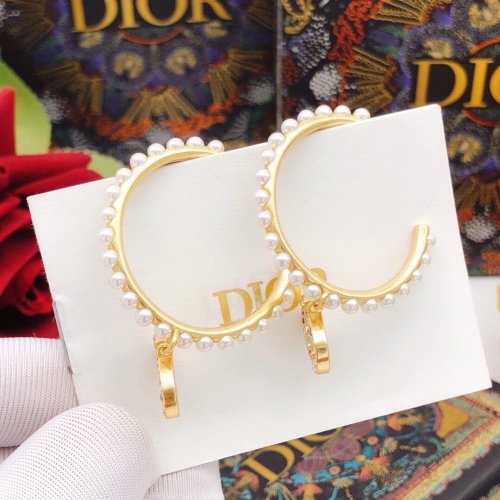 Replica Christian Dior Earrings For Women #1253168 $29.00 USD for Wholesale