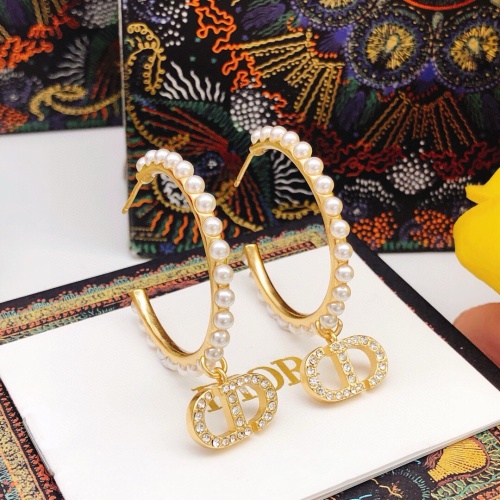 Replica Christian Dior Earrings For Women #1253168 $29.00 USD for Wholesale