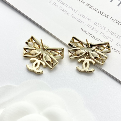 Replica Chanel Earrings For Women #1253187 $32.00 USD for Wholesale