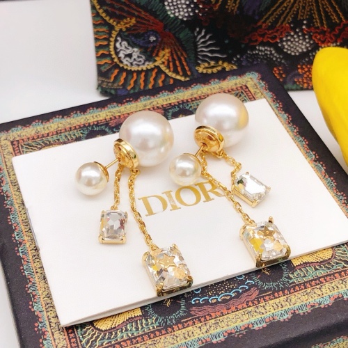 Replica Christian Dior Earrings For Women #1253229 $27.00 USD for Wholesale