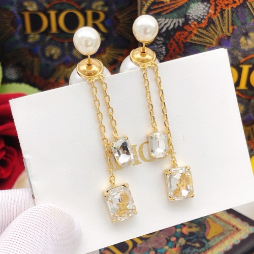 Replica Christian Dior Earrings For Women #1253229 $27.00 USD for Wholesale