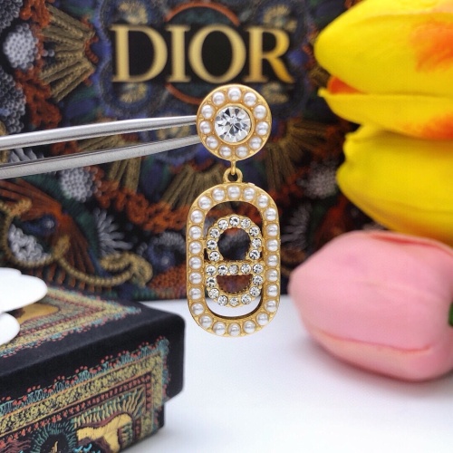 Replica Christian Dior Earrings For Women #1253233 $27.00 USD for Wholesale