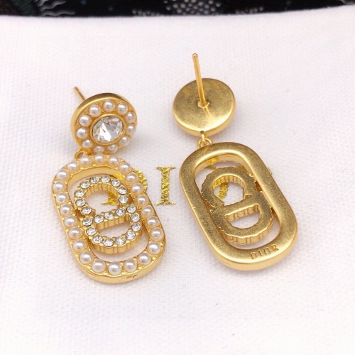 Replica Christian Dior Earrings For Women #1253233 $27.00 USD for Wholesale