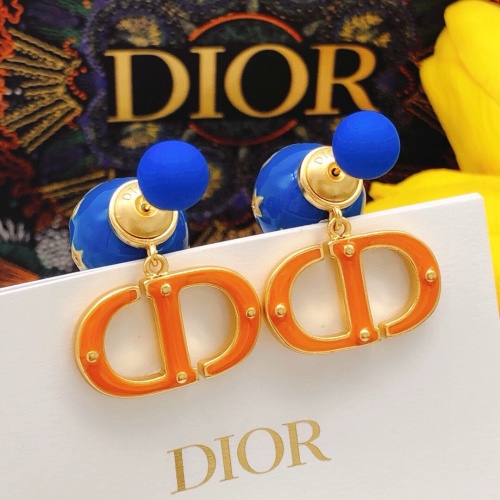 Replica Christian Dior Earrings For Women #1253236 $29.00 USD for Wholesale