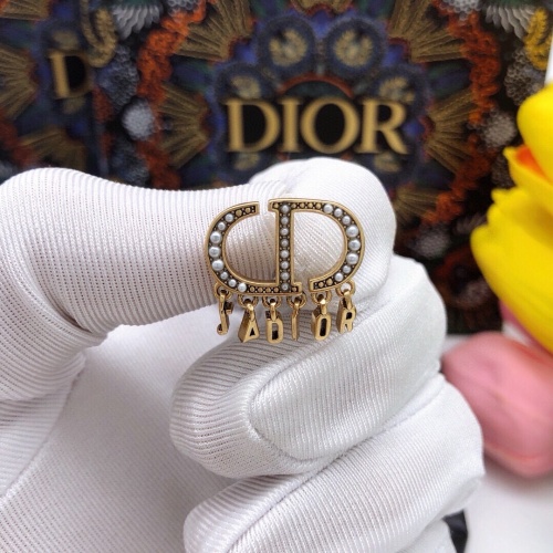 Replica Christian Dior Earrings For Women #1253245 $27.00 USD for Wholesale