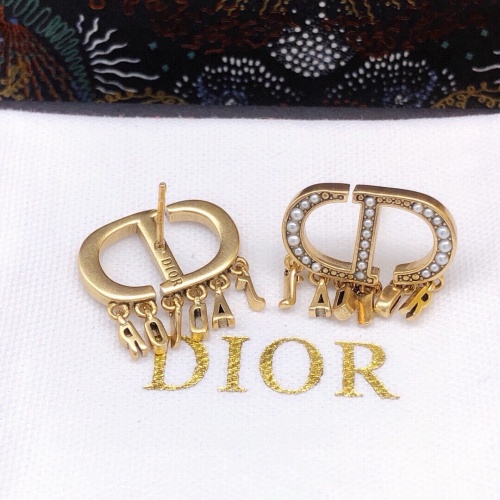 Replica Christian Dior Earrings For Women #1253245 $27.00 USD for Wholesale