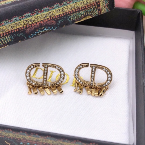 Replica Christian Dior Earrings For Women #1253245 $27.00 USD for Wholesale